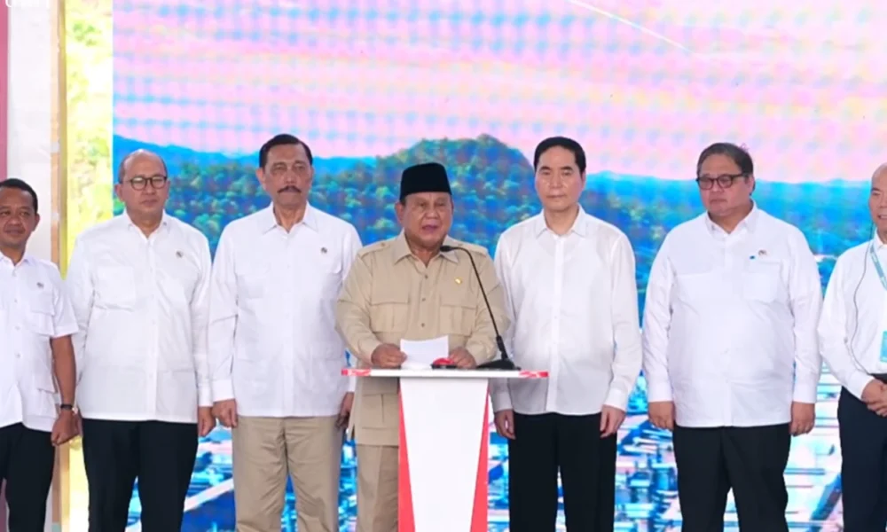Prabowo Resmikan Ekspor Baterai Kendaraan Listrik dan 11 Proyek Hilirisasi Rp180 T di Maluku Utara