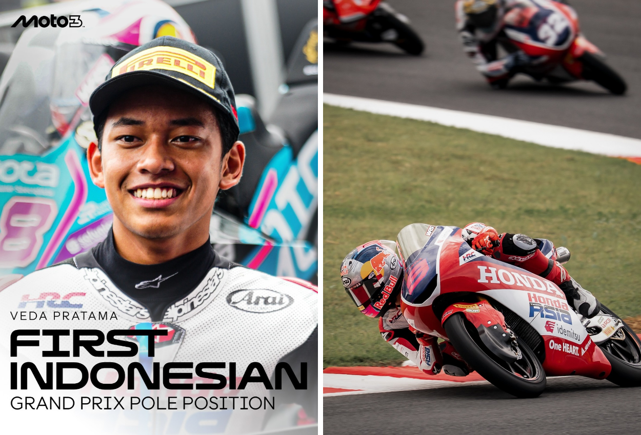 Sejarah Baru! Veda Ega jadi Pembalap Indonesia Pertama Raih Pole Position di Moto3 Australia