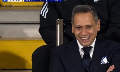 Senyum Lebar Presiden Como Mirwan Suwarso saat Timnya Bantai Man Utd 4 1 di Liga Champions