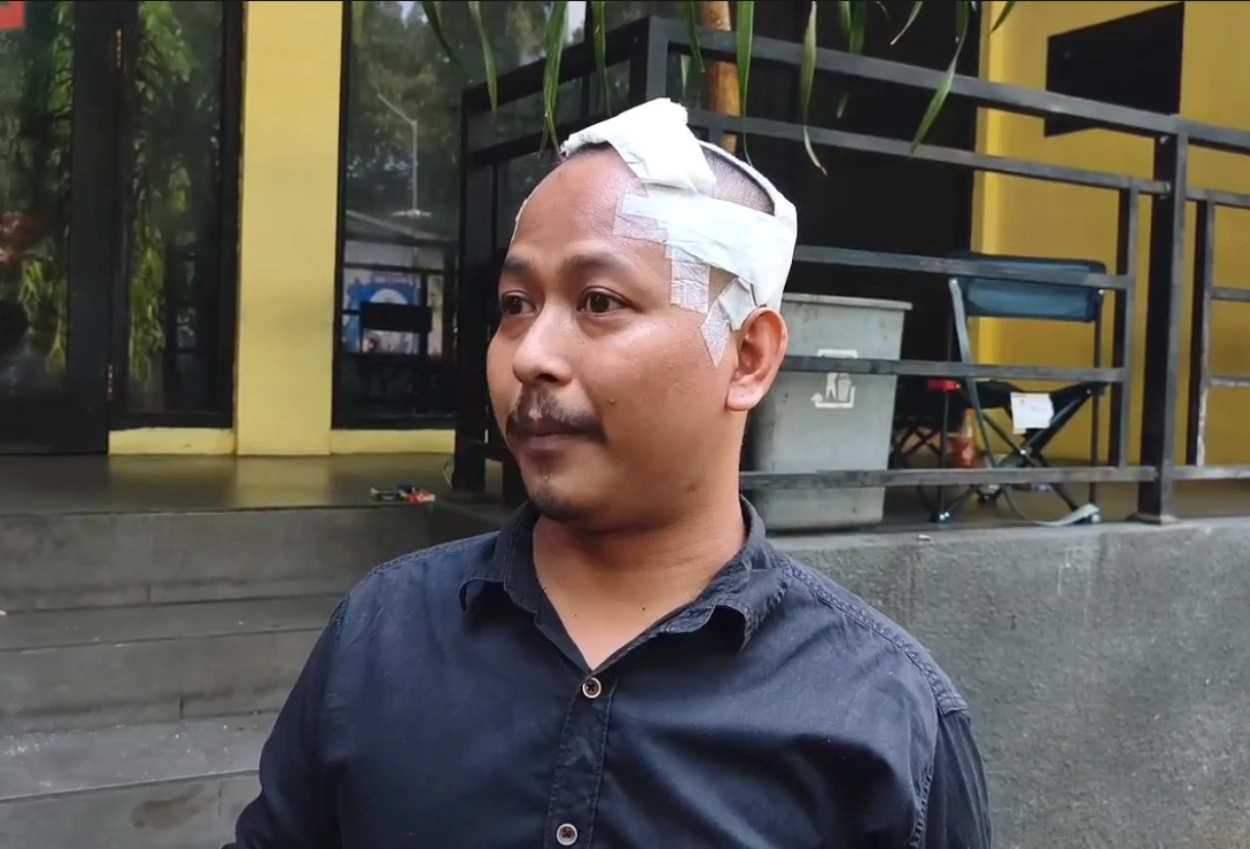 Sopir Taksi Online Korban Begal di Pamulang Datangi Polda Metro Jaya dengan Perban di Kepala