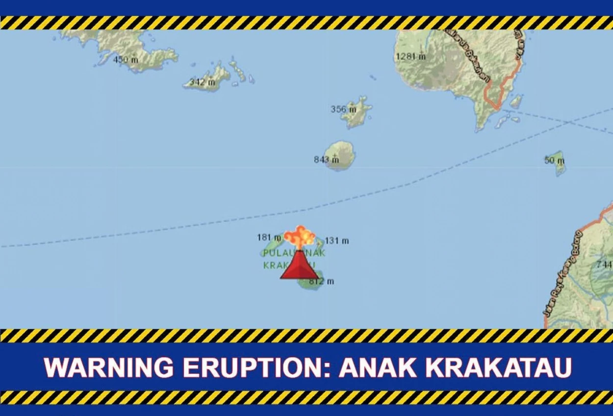 Status Gunung Anak Krakatau Saat Ini usai Erupsi Dua Kali dalam Seminggu