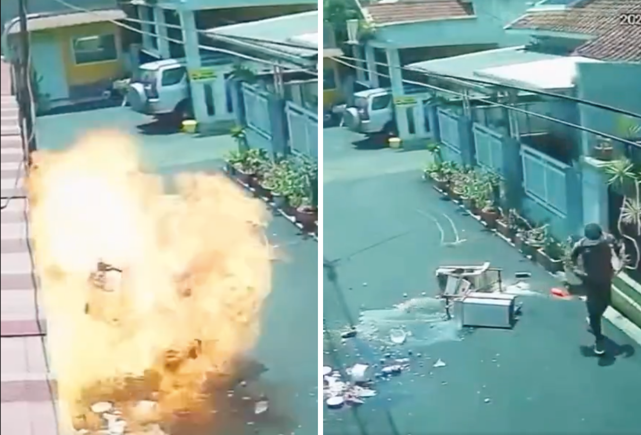 Tabung Gas Tukang Bakso Keliling Meledak di Bandung, Korban Tersambar Api hingga Alami Luka